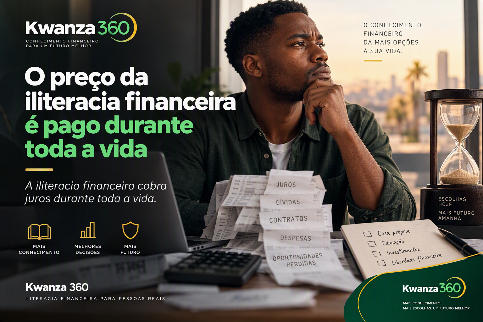 O preço da iliteracia financeira é pago durante toda a vida