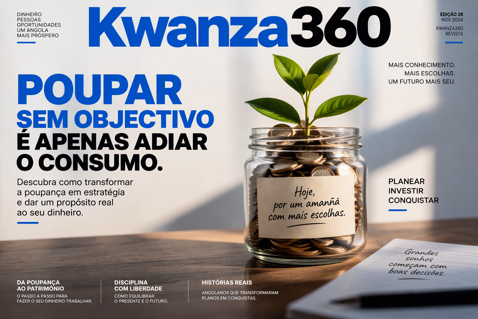 Poupar sem objectivo é apenas adiar o consumo
