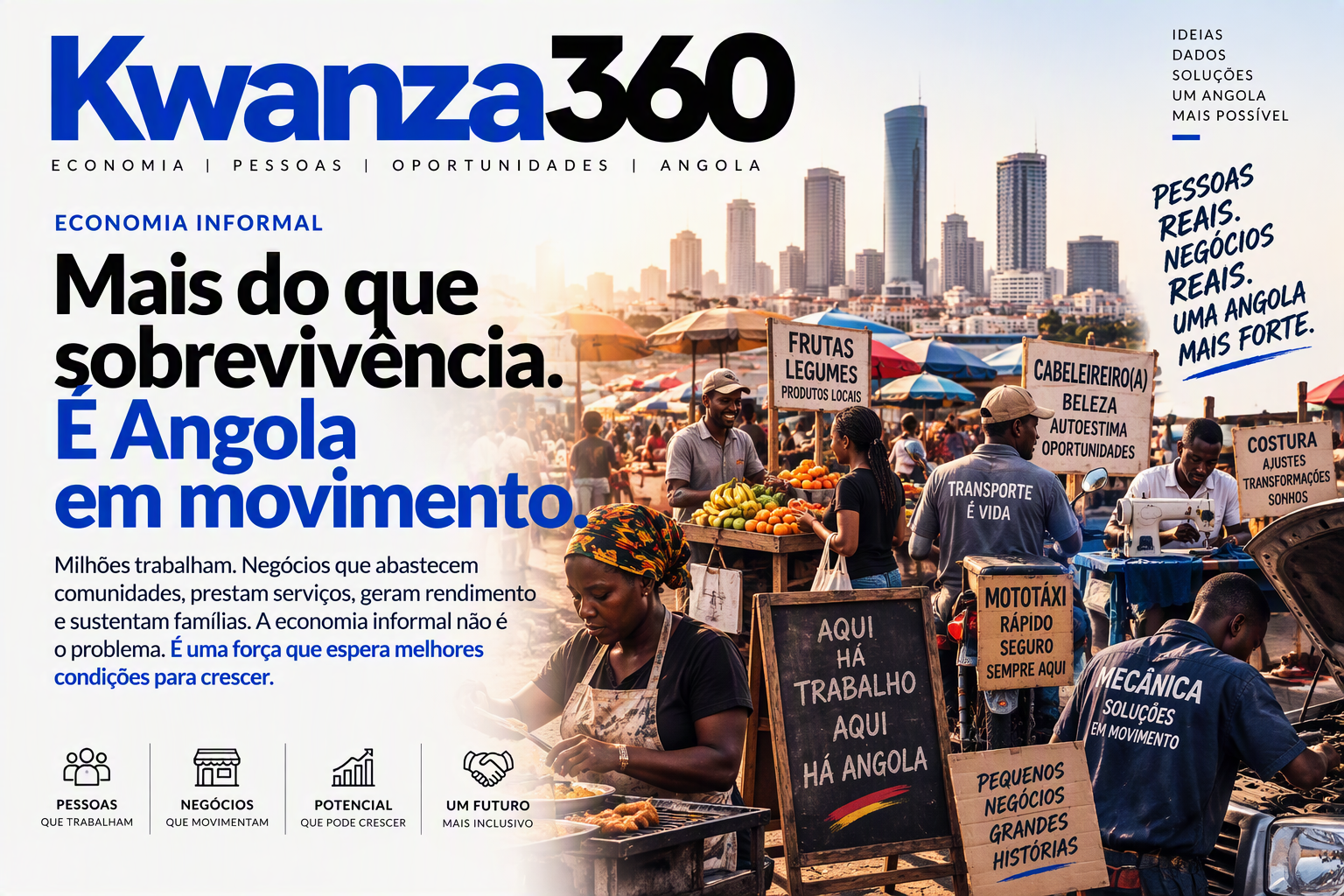 A informalidade é um problema social ou um dos maiores desafios económicos de Angola?